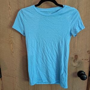 J. Crew Blue Fitted Short Sleeve T-Shirt